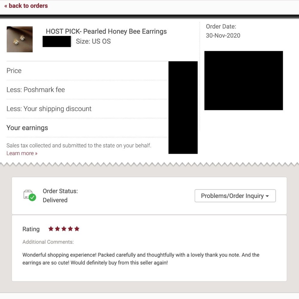 HOST PICK- Pearled Honey Bee Earrings - Picture 6 of 8